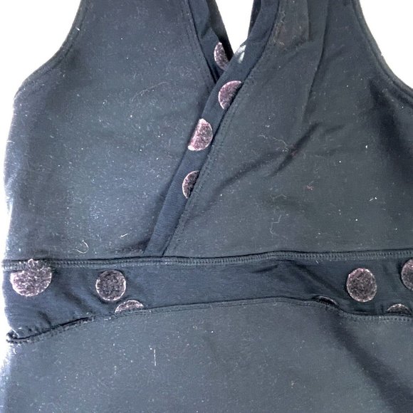 Lululemon Dance TOP Velvet Ghost Polka Dots Razorback Pullover Women's 2* RARE! - Picture 9 of 10